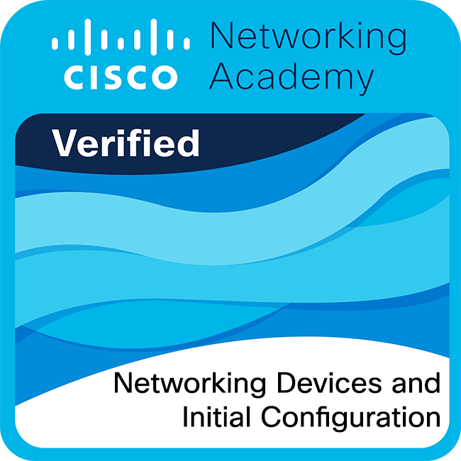Networking Devices and Initial Configuration badge
