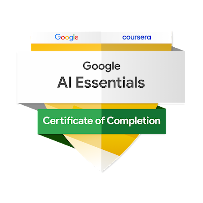 Google AI Essentials V1 badge
